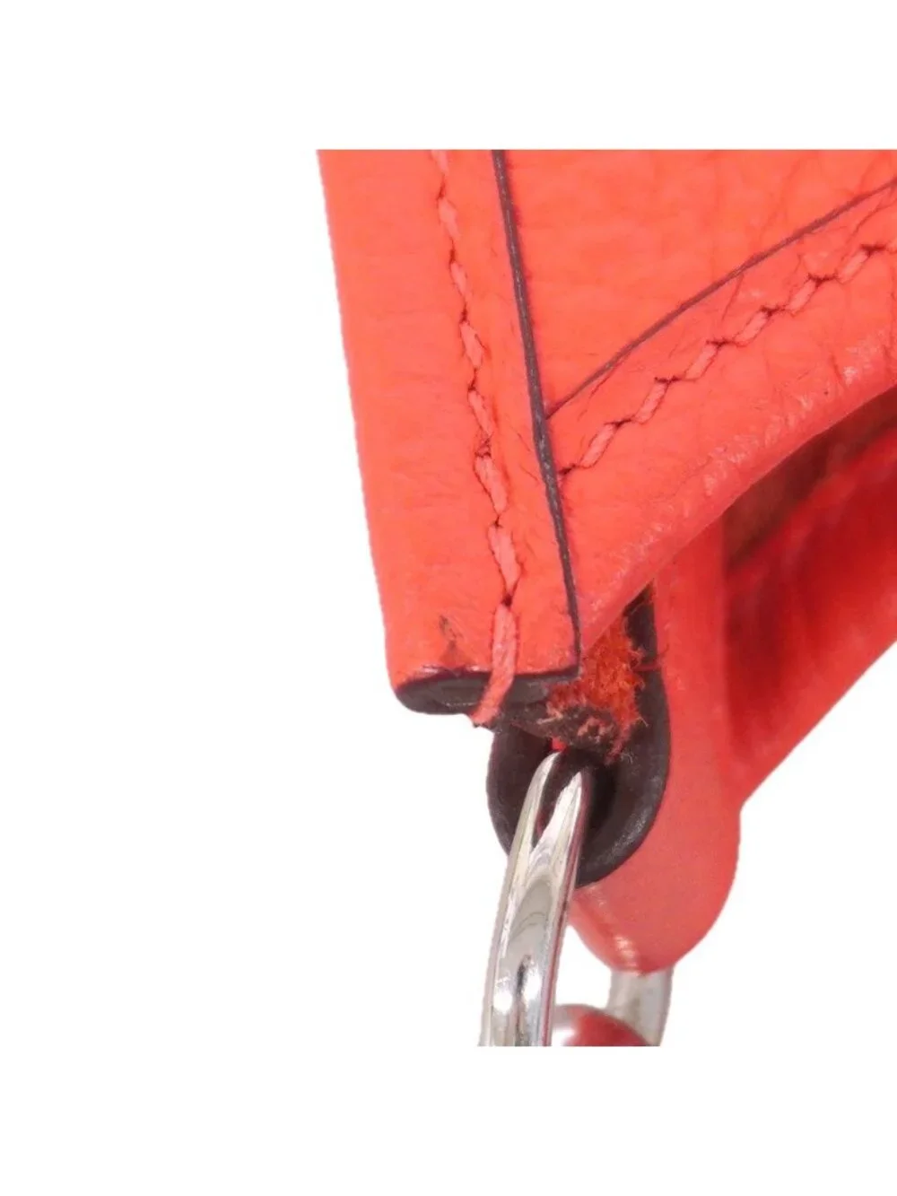 Hermes Shoulder Bag Evelyne TPM Taurillon Clemence Rouge Pivoine Silver